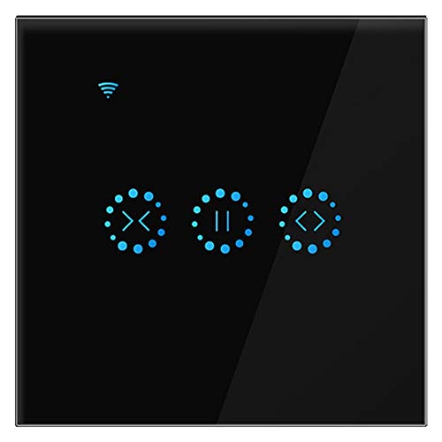 Nihcora App Wifi PressSchalter Rolladenschalter Jalousie Vorhang Schalter -Schwarz von Nihcora
