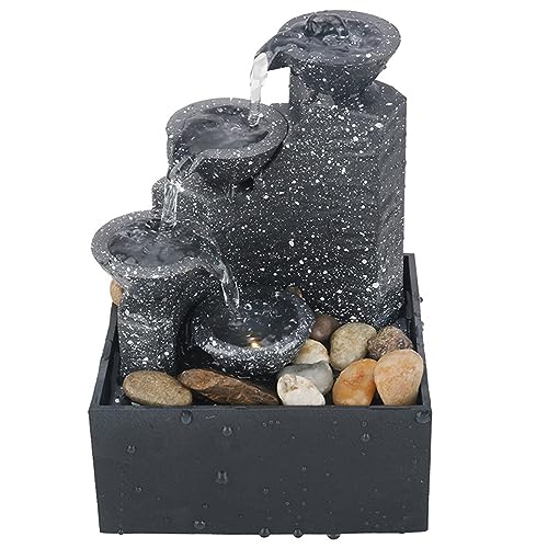 Nihcora Hause BüRo Desktop Kleiner Brunnen FließEndes Wasser Ornamente Landschaft Dekoration Geschenke von Nihcora