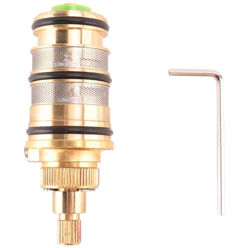 Nihcora Messing Bad Dusche Thermostat Patroneund für Mischventil Mischer Brausestange Mischbatterie Brausemischventil Patrone von Nihcora