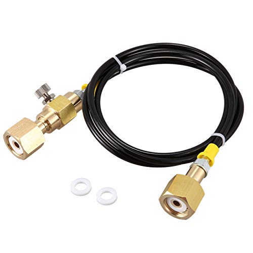 Nihcora Transfer Des Adapters der O2 Tank FüLl Station mit 1,5 M 5Ft W21.8-14 Bis W21.8-14 (DIN 477) von Nihcora