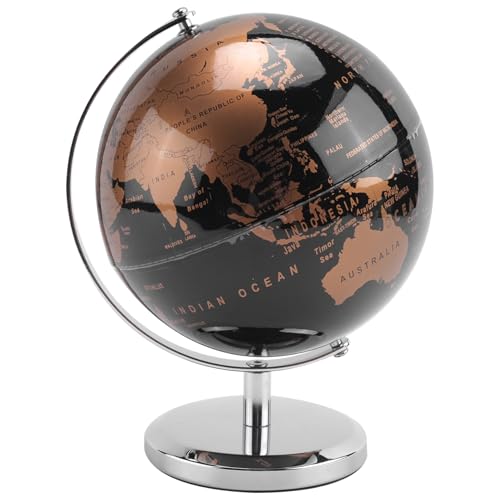 Nihcora Welt Globus Stern Bild Karten Globus für Haus Tisch Schreibtisch Ornamente Geschenk BüRo Haus Dekoration ZubehöR (Gold) von Nihcora
