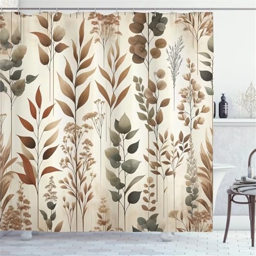 Niimoar Braune Blätter Duschvorhang 200x200 cm Badezimmer Vorhang Anti Schimmel Wasserabweisend,Moderne Badezimmer dekorieren Badvorhang mit 12 Haken Niimoar Braune Blätter Duschvorhang 200x200 cm Badezimmer Vorhang Anti Schimmel Wasserabweisend,Moderne Badezimmer dekorieren Badvorhang mit 12 Haken von Niimoar