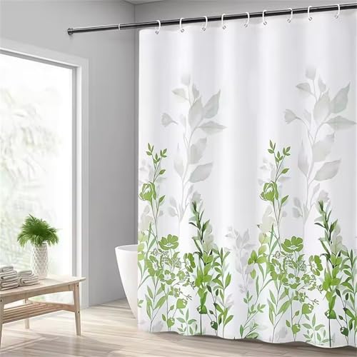Niimoar Duschvorhang 240x200 cm Grünes Blatt abstrakt Duschvorhänge für Badezimmer Wasserdicht Polyester Stoff Waschbar mit 16 Haken für Badezimmer Badewanne und Dusche Dekorieren Niimoar Duschvorhang 240x200 cm Grünes Blatt abstrakt Duschvorhänge für Badezimmer Wasserdicht Polyester Stoff Waschbar mit 16 Haken für Badezimmer Badewanne und Dusche Dekorieren von Niimoar