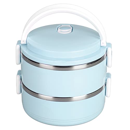 Brotdose, Thermo-Lunchbehälter für warme Speisen, Thermoskanne für warme Speisen, tragbare Bento-Lunchbox aus Edelstahl 304 für Kinder, Schüler, Erwachsene(1400ml Blau) von Niiyen