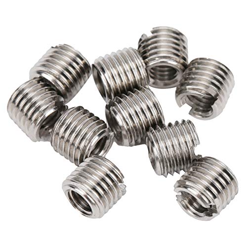 Gewindeeinsätze Reduziermutter Reparaturwerkzeug Männlich Weiblich Edelstahl Verschluss Innengewinde M5 x 0,8 mm Außengewinde M8 x 1 mm Ca. 7 mm/0,3 Zoll lang von Niiyen
