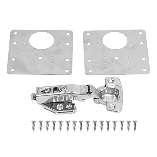 Küchenschrankscharniere Türscharniere Reparaturplatten-Kit Edelstahl für Küchentür Möbel Regale Schrank Soft Close Schrankscharniere Küchenschrankscharniere Türscharniere Reparaturplatten-Kit Edelstahl für Küchentür Möbel Regale Schrank Soft Close Schrankscharniere von Niiyen