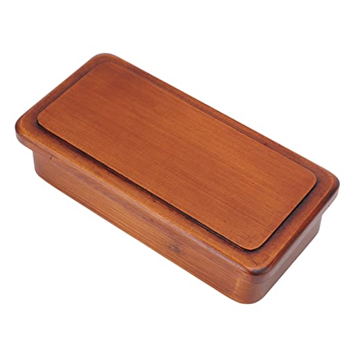 Lunchbox aus Holz, Japanische Bento-Box, Quadratischer Lebensmittelbehälter aus Holz, Einzelstapel, Tragbare Bento-Box Für Arbeit, Wandern, Camping, Zuhause von Niiyen