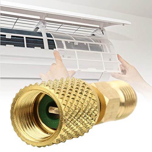 Niiyen Adapter R410A, Adapter A/C 1/4 Zoll männlich auf 5/16 Zoll weiblich SAE, geeignet für Klimageräte R410A Mini Split System, Klimaanlage und Kühlung von Niiyen