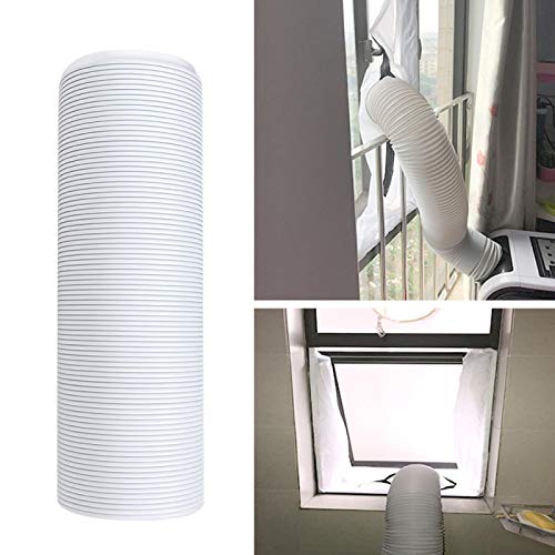 Niiyen Klimaanlagen-Abgasschlauch, Universeller Flexibler Klimaanlagen-Abgasschlauch Mobile Klimaanlagen-Auspuffrohr, Teleskop-Heatpipe, Abgasentlüftung Verdicktes Stahlrohr(15cm*1.5M) von Niiyen