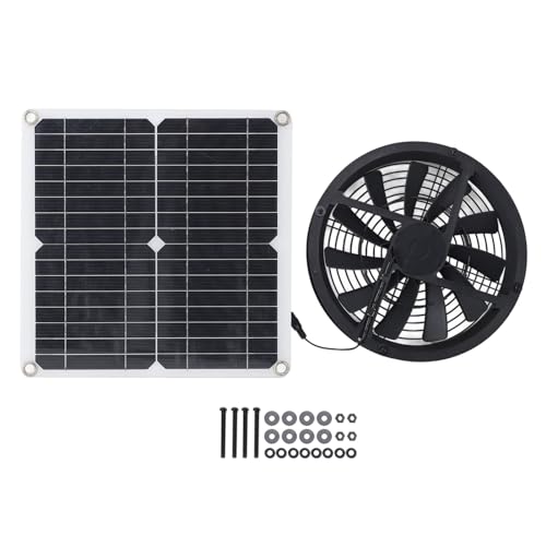Niiyen Solar Panel Lüfterkit, 12W wasserdichte Solarabgase -Lüfter für Innenräume kleine Hühnerbummel Gewächshäuser Schuppen Tierhäuser Niiyen Solar Panel Lüfterkit, 12W wasserdichte Solarabgase -Lüfter für Innenräume kleine Hühnerbummel Gewächshäuser Schuppen Tierhäuser von Niiyen