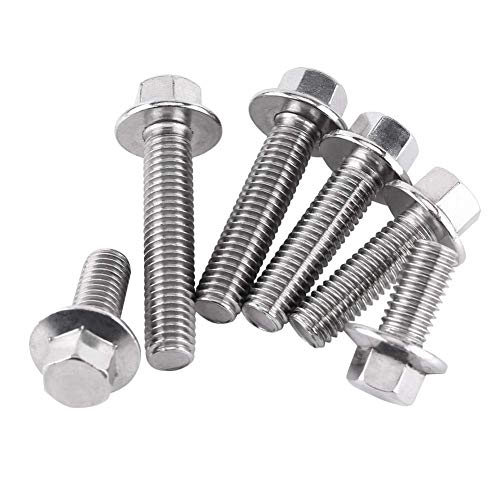 Schraube Großhandel 10pcs M8 Edelstahl Ss304 Sechskant Flansch Schrauben Zylinderkopf Unterlegscheibe Schrauben(M8*40) von Niiyen