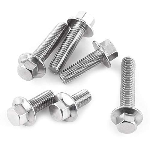 Schraube Großhandel 10pcs M8 Edelstahl Ss304 Sechskant Flansch Schrauben Zylinderkopf Unterlegscheibe Schrauben, Sechskantflanschschrauben(M8*16) von Niiyen