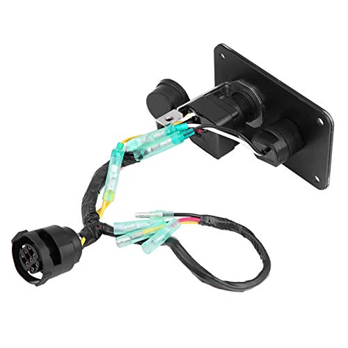 Single Key Switch Panel, 12 V Single Key Switch Panel Assembly, Single Key Switch Panel Assembly für PKW Wohnmobile LKW Außenborder Yacht 704-82570-12-00 von Niiyen