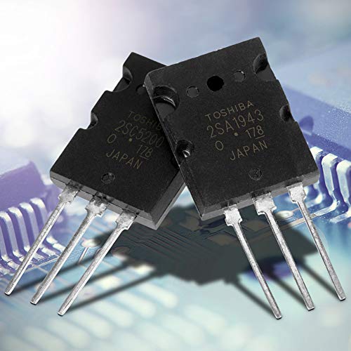 Transistor, 5 Paar schwarz 2SA1943 2SC5200 A1943 C5200 Hochleistungs-Audio-Leistungsverstärker, präzise elektronische Komponenten, Ersatzteile elektronischer Komponenten von Niiyen