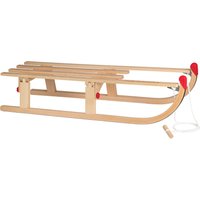 NIJDAM Faltschlitten "Hörnerrodel Klappschlitten Davos Holz 110 cm" von Nijdam