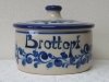 Brottopf Keramik Serie Flora gerade Form Steinzeug-Schmitt (blau-grau) von Nik.Schmitt & Sohn