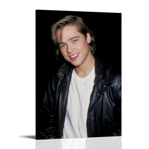 NikZ Brad Pitt Junges Poster, Bilddruck, Wandkunst, Gemälde, Leinwand, Kunstwerke, Geschenkidee, Raum, ästhetisch, 30 x 45 cm von NikZ