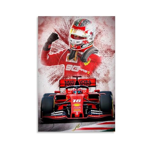 NikZ Charles Leclerc Kunstposter, dekoratives Gemälde, Leinwand, Wandkunst, Wohnzimmer, Schlafzimmer, 40 x 60 cm von NikZ