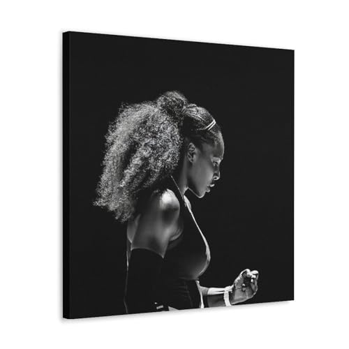 NikZ Serena Williams Posterdruck, Fotokunst, Gemälde, Leinwand, Heimdekoration, Schlafzimmer, moderne Dekorationen, Geschenke, 70 x 70 cm von NikZ
