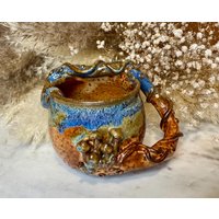 Gewellte Pilzhenkel-Tasse | 10 Fl Oz Gewellte Pilzhenkel-Tasse | 10 Fl Oz von Nikacreations