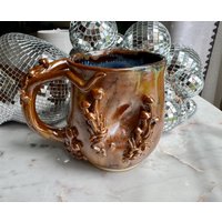 Kupferfarbener Goldkeramik-Pilzbecher | 17 Fl Oz von Nikacreations