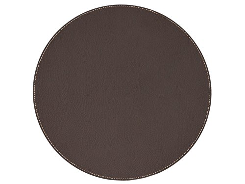 Nikalaz 1 Stück Rund Platzdecken, Rund Tischset, Tisch mat 33 cm aus recyceltem Leder (Braun) Nikalaz 1 Stück Rund Platzdecken, Rund Tischset, Tisch mat 33 cm aus recyceltem Leder (Braun) von Nikalaz
