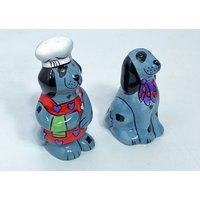 Hunde Salz Pfefferstreuer Set Vintage Küchenhelfer von NikiBugVintage