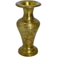 Massive Messingvase Einzigartige Vintage Made in India von NikiBugVintage