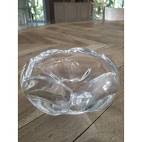 Aschenbecher/Taschenleerer Im Kristallstil Von Daum. Signiert Anne Fons. Durchmesser 13 cm. Wie Neu von Nikitashopdesign
