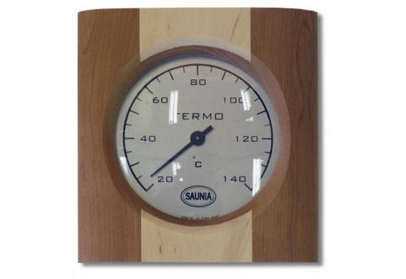 Nikkarien Saunia Sauna-Sanduhr Nikkarien Sauna Thermometer Birke mit einem Streifen Kiefernholz 516L von Nikkarien Saunia