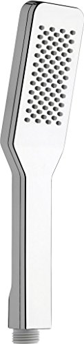 Nikles Handbrause Pearl Rectangle 1/2”* Chrom Sprühplatte 50 x 100 mm, 1 Strahlart, Easy-to-clean Technik, geregelte Durchflussmenge 12 l/ min von NIKLES