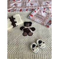 Neugeborenen Baby Set Decke, Bettlaken, Bettbezug, Hoodie Und Booties. Krankenhaus Outfit 5-Tlg, Neutral Geschenk Für Schwangere Schwester von NikolStoreTR