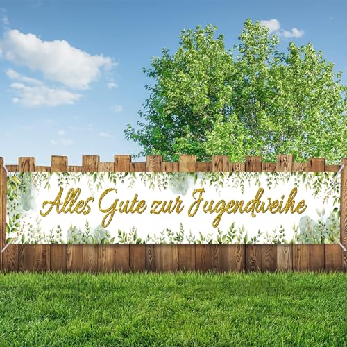 270x40cm Jugendweihe Banner Deko für Mädchen Junge - Alles Gute zur Jugendweihe Girlande Hintergrund für Party 270x40cm Jugendweihe Banner Deko für Mädchen Junge - Alles Gute zur Jugendweihe Girlande Hintergrund für Party von Nikolaus
