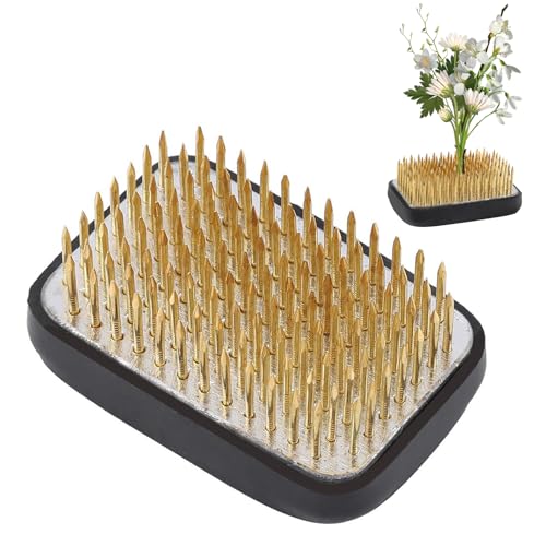 Nikou Blumenarrangement Kenzan, Blumen Frosch Blumenhalter Blumengestecke Ikebana Kenzan Flower Arrangement Tool, Anti Rutsch Quadrat Pin Blumendekoration mit Gummidichtung Kunst Heimbüro Dekoration von Nikou
