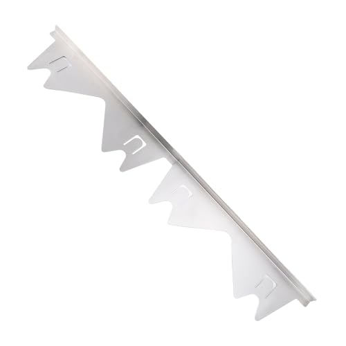 Nikou 2 Paar Edelstahl-Herdspaltabdeckungen, verstellbare Länge 35 cm - 69 cm, hitzebeständig, leicht zu reinigen, silberfarbene Küchenspaltfüller von Nikou