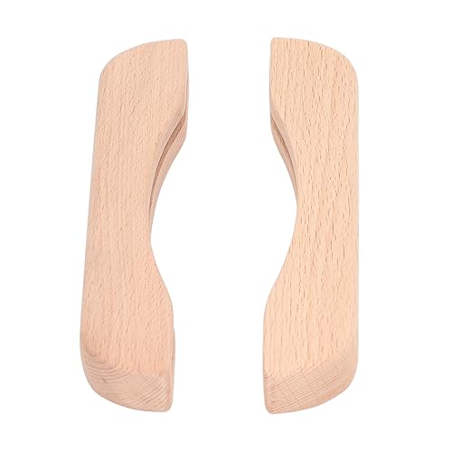 Nikou 2 Stück Grillpfannengriffhalter, hitzebeständige Holzgriffabdeckung für Grillplatte und Bratpfanne, verhindert Verbrühungen, ideal zum Kochen und Grillen von Nikou