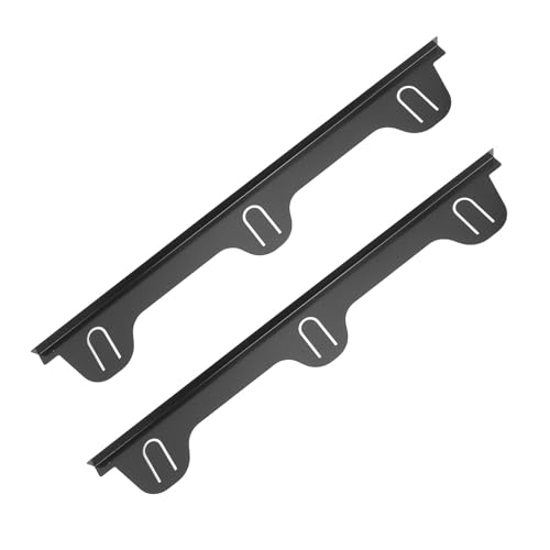 Nikou 2 x Edelstahl-Herdspaltabdeckungen, schwarze Seitenlückenfüller für Küchenherd und Theke, leicht zu reinigen, 60 cm lang von Nikou