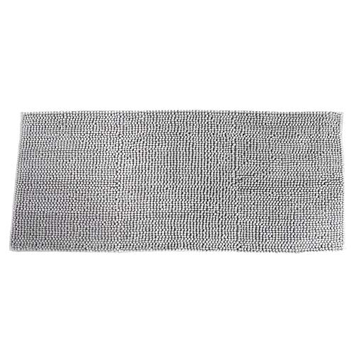 Nikou 50 x 120 cm, silbergrau, weich, rutschfest, für Küche, Schlafzimmer, Badezimmer, Badewannenmatte, vielseitige Bodenmatte für Zuhause von Nikou