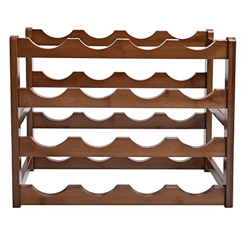 Nikou Bambus Weinregal Vorlageregal kompaktes stabiles Design für Heimküche Esszimmer Weinkeller Nikou Bambus Weinregal Vorlageregal kompaktes stabiles Design für Heimküche Esszimmer Weinkeller von Nikou