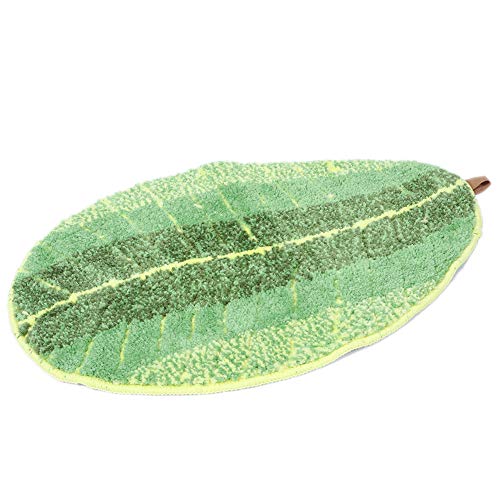 Nikou Blattförmige Bodenmatte, rutschfeste Fußmatte für Wohnzimmer und Schlafzimmer, rutschfeste Eingangsmatte, Badezimmermatte, Heimbedarf, 40 x 60 cm von Nikou