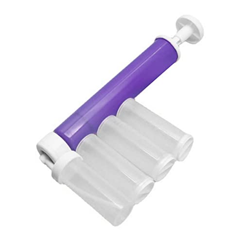 Nikou Cake Airbrush Duster Powder Sprayer, Manual Spraying Tool Set for Bakery Decoration, Purple, Cake Decorating Airbrush and Baking Duster von Nikou