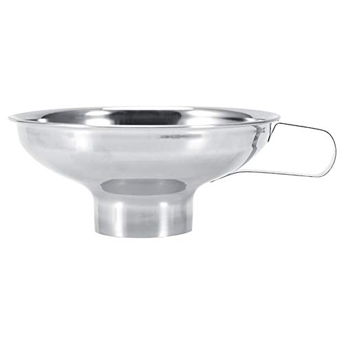 Canning Trichter - Edelstahl Jam Trichter für Einmachglas mit Griff für normale und Weithalsgläser, große Küchenfutter aus Metall (Größe : #Small Size) von Nikou