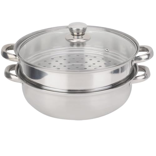 Nikou Dampfgarer, Edelstahl Doppellagiger Dämpfer Kochtopf, Dampfbackform Multifunktionaler Dampftopf Küche Kochgeschirr für Kochen Von Suppen Und Dämpfen Nikou Dampfgarer, Edelstahl Doppellagiger Dämpfer Kochtopf, Dampfbackform Multifunktionaler Dampftopf Küche Kochgeschirr für Kochen Von Suppen Und Dämpfen von Nikou