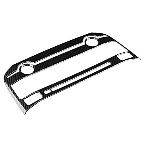 Nikou Auto Carbon Fiber ABS Center Klimaanlagenrahmen, Klimaanlage Center Mode Button Frame Trim Zubehör Passend für Tempo 2016-2018 von J-ag-uar XE XF von Nikou