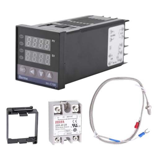 Digitaler Thermostat - PID Temperaturregler 0 1300 Alarm REX-C100 Digital LED PID Thermostatschalter Kits AC110V-240V Digitaler Thermostat - PID Temperaturregler 0 1300 Alarm REX-C100 Digital LED PID Thermostatschalter Kits AC110V-240V von Nikou