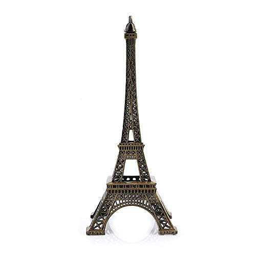 Eiffelturm Bronze Ton Eiffelturm Dekor Figur Statue Vintage Legierung Modell 25 cm von Nikou