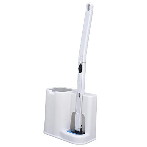 Nikou Einweg-WC-Bürstenhalter-Set, 5 Nachfüllköpfe, wandmontiertes WC-Reinigungssystem, inklusive Einweg-Toilettenbürste und Reinigungswerkzeug von Nikou