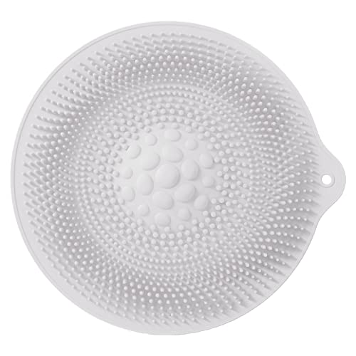 Nikou Gummi-Fuß-Badematte, innovative Anti-Rutsch-Duschmatte für Bad und Küche, Fußmassagematte, Hellgrau, 60 x 40 cm von Nikou
