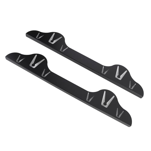 Nikou Ofenspaltabdeckung, schwarz, minimalistischer Edelstahl-Herdspaltfüller für Ofentheke, 59,5 cm, Herdspaltschutz, Thekenlückenabdeckung, 2 Stück von Nikou
