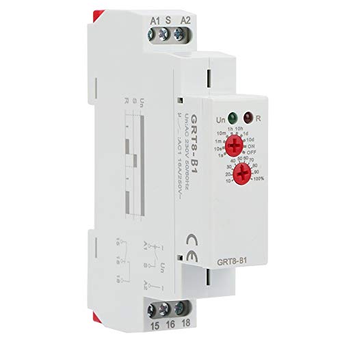 Nikou Off Delay Time Relais - GRT8-B1 Mini Power Off Delay Zeitrelais Zeitrelais DIN-Schienen-Typ AC 220 V Nikou Off Delay Time Relais - GRT8-B1 Mini Power Off Delay Zeitrelais Zeitrelais DIN-Schienen-Typ AC 220 V von Nikou